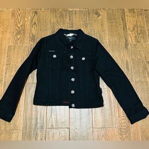 Philipp Plein Black Jean Jacket Timeless Design